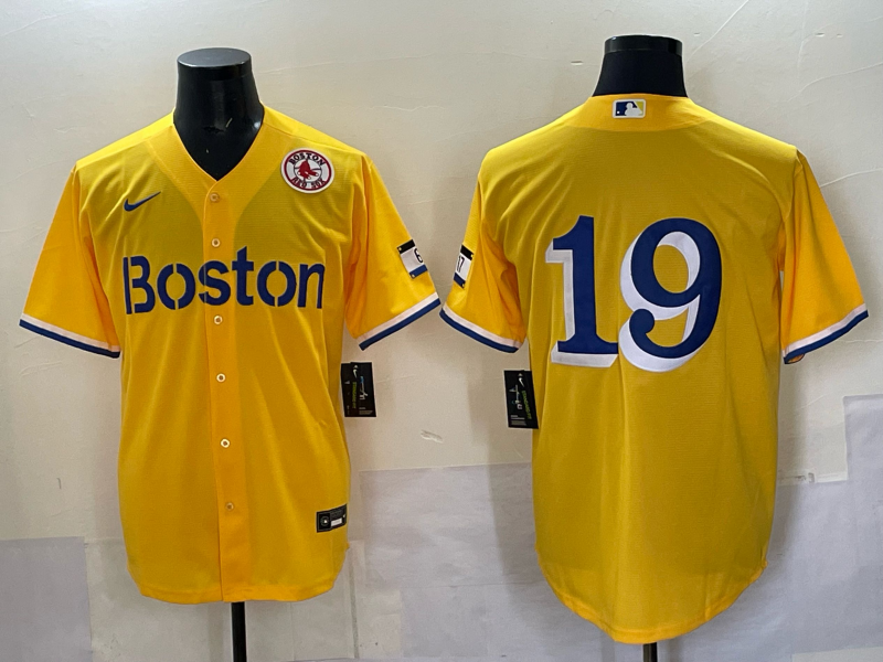 Men 2025 Boston Red Sox #19 Anthony yellow Nike MLB Jersey 008->boston red sox->MLB Jersey